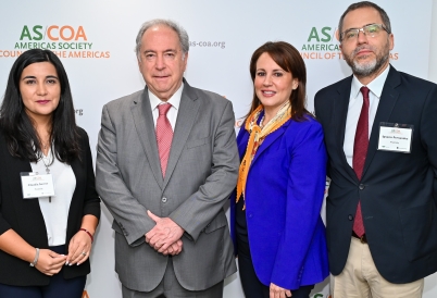 Leaders from ProChile and AS/COA with Ambassador Valdes
